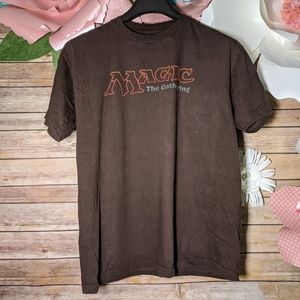 Magic the Gathering MTG T Shirt Brown Mens LG